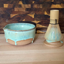 Load image into Gallery viewer, Ceramic Matcha Set | Bowl &amp; Whisk Holder
