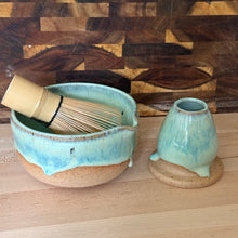 Load image into Gallery viewer, Ceramic Matcha Set | Bowl &amp; Whisk Holder
